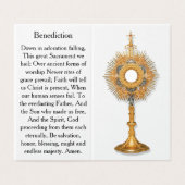 Pray During Eucharistic Adoration Card (Outside Unfolded)