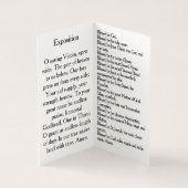 Pray During Eucharistic Adoration Card (Inside)