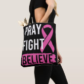Pray Fight Believe Tote Draagtas (Dichtbij)