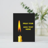 Pray for Add Text Briefkaart (Staand voorkant)