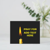 Pray for Add Text Briefkaart (Staand voorkant)