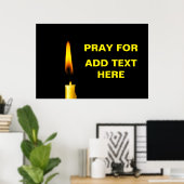 Pray for Add Text Poster (Thuiskantoor)