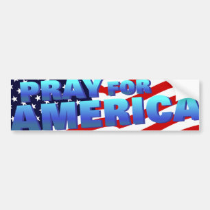 Pray for America 5 Bumpersticker