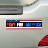 Pray for America Bumpersticker (Op auto)