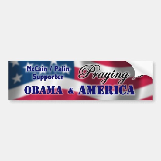 Pray for America Bumpersticker (Voorkant)