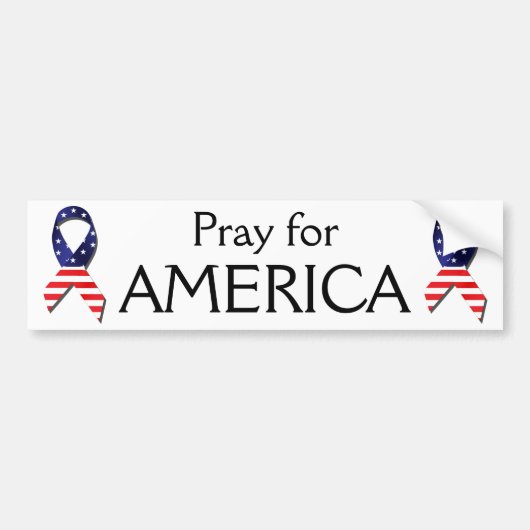 Pray for America Bumpersticker (Voorkant)