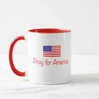 PRAY FOR AMERICA COFFEE CUP MOK