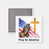 Pray for America Magneet (Voorkant / Achterkant)