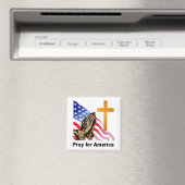 Pray for America Magneet (Insitu (Vaatwasser))