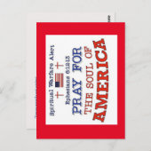 PRAY FOR AMERICA Post Kaart (Voorkant / Achterkant)