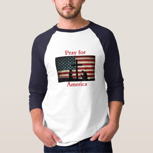 Pray for America T-shirt (Voorkant)