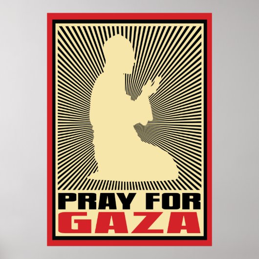 Pray for Gaza Poster (Voorkant)