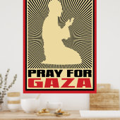 Pray for Gaza Poster (Keuken)