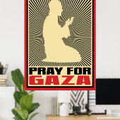 Pray for Gaza Poster (Thuiskantoor)