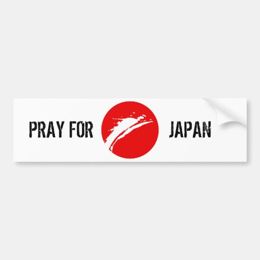 Pray for Japan Bumpersticker (Voorkant)