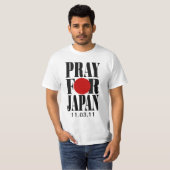 Pray for Japan T-shirt (Voorkant volledig)