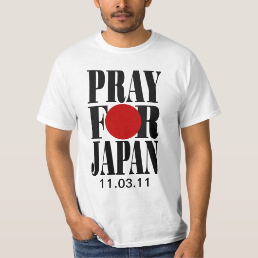 Pray for Japan T-shirt (Voorkant)