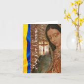 Pray For Oekraïne Kaart (Gele Bloem)