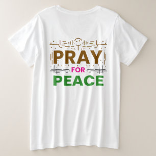 Pray for Peace Grote Maat T-shirt