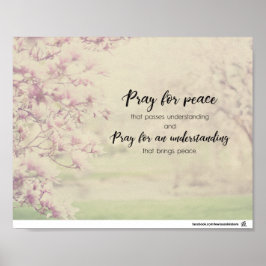 Pray for peace poster