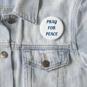 Pray for Peace Ronde Button 5,7 Cm (In situ)