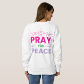 Pray for Peace Trui (Achterkant volledig)