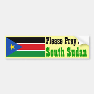 Pray for South Sudan Bumpersticker
