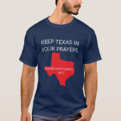 Pray for Texas - Hurricane Harvey T-shirt (Voorkant)