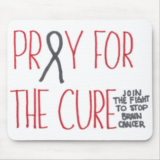 Pray for the Cure Brain Cancer Awareness Mousepad Muismat
