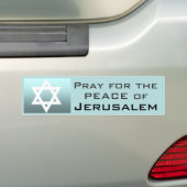 Pray for the Peace of Jeruzalem Bumpersticker (Op auto)