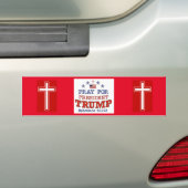 PRAY FOR TRUMP Bumper Sticker (En voiture)