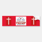 PRAY FOR TRUMP Bumper Sticker (Devant)