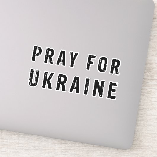 Pray for Ukraine Sticker (Detail)