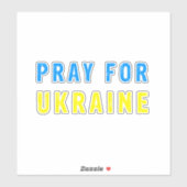 Pray for Ukraine Sticker (Vel)