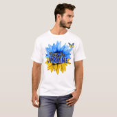 Pray for Ukraine T-Shirt (Voorkant volledig)