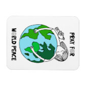 Pray for World Peace Magneet (Horizontaal)