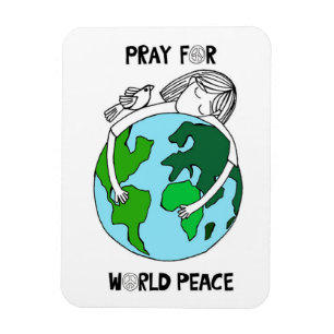 Pray for World Peace Magneet