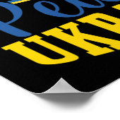 Pray for World Peace Ukraine - verklaring Poster (Hoek)