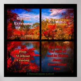 Pray, geef Bedankt Poster