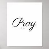 Pray, geloof, scripts poster (Voorkant)