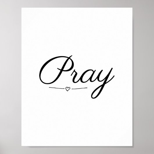 Pray, geloof, scripts poster (Voorkant)