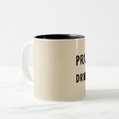 PRAY HARD & BOIRE CAFÉ Christian Coffee Mugs (Devant gauche)