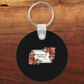 Pray Hope Dont Worry St Padre O Religious  Sleutelhanger (Voorkant)