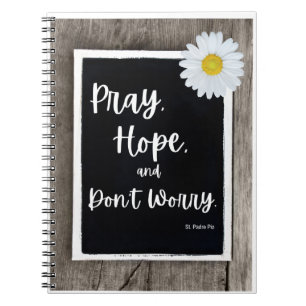 Pray, Hope en Don't Worry Pyer Journal Notitieboek