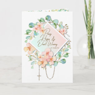 Pray Hope maakt Padre Pio niet zorgen Kaart