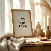 Pray Hope Trust – Affiche Minimaliste Islamique