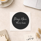 Pray More Worry Less Christian Sticker
