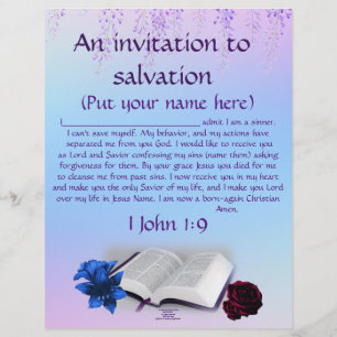 Pray of Invitation to Christus Personalized Paper