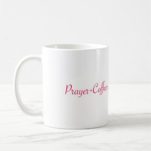 Pray plus koffie koffiemok (Links)