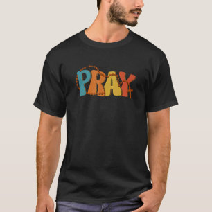 Pray Rosary Prayer Warrior Christelijke Faith Reli T-shirt